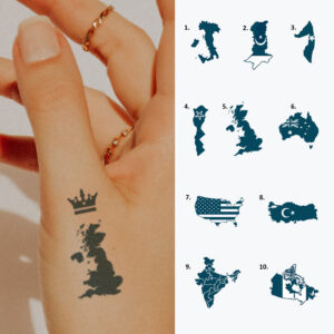 Semi-Permanent Tattoo | Lasts up to 2 weeks | Temporary Tattoo | Christmas Gift Idea | Jagua henna | tatouage temporaire