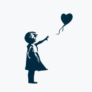 banksy_art_girl with balloon_Semi-Permanent Tattoo | Lasts up to 2 weeks | Temporary Tattoo | Christmas Gift Idea | Jagua henna | tatouage temporaire